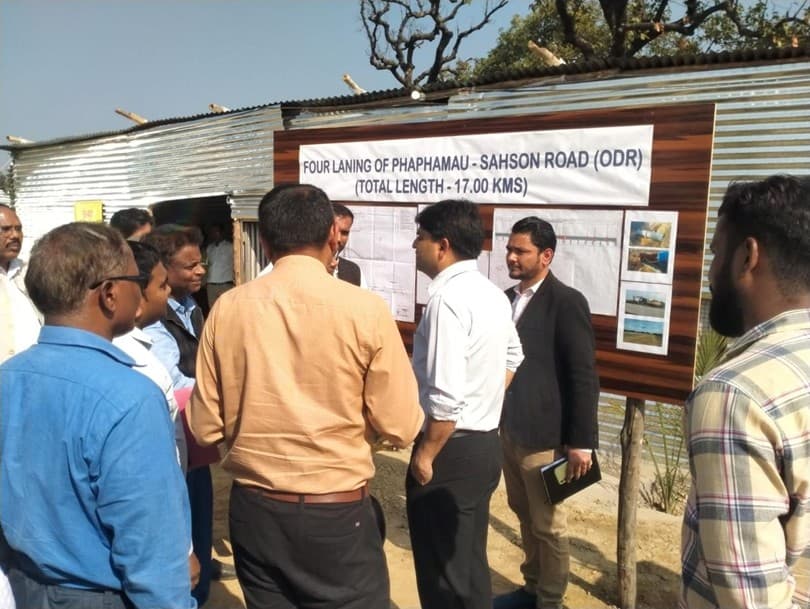 Site inspection of highway construction