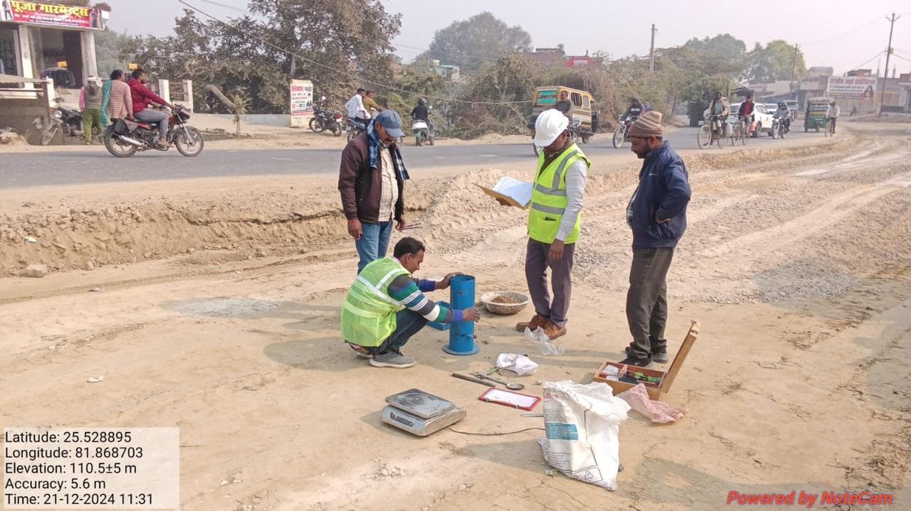 Government delegation road inspection