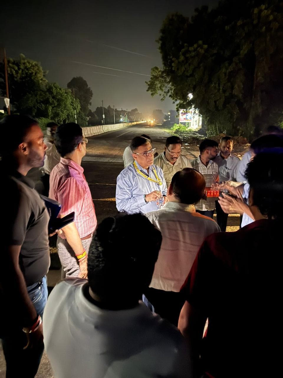 Government officials site visit