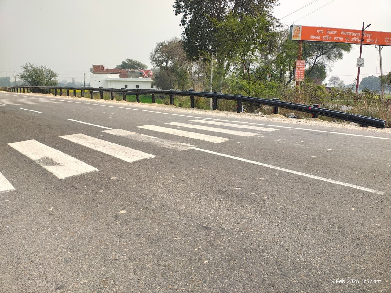 Bamboo crash barrier installation 5